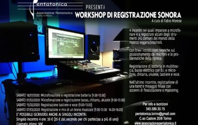 Workshop – Registrazione sonora